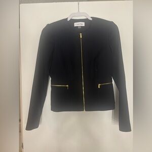 Calvin Klein Navy Blue Blazer Size 4P